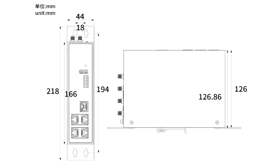 SR700工业路由器产品外观图