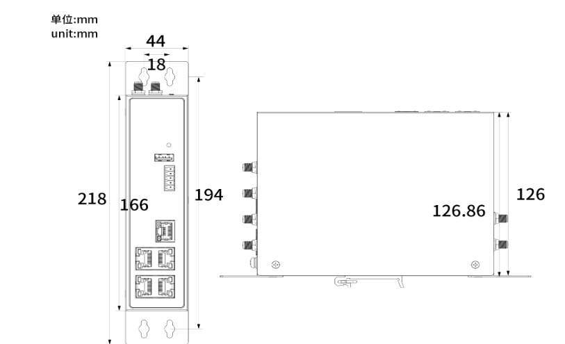 SR700-D双模路由器产品外观图